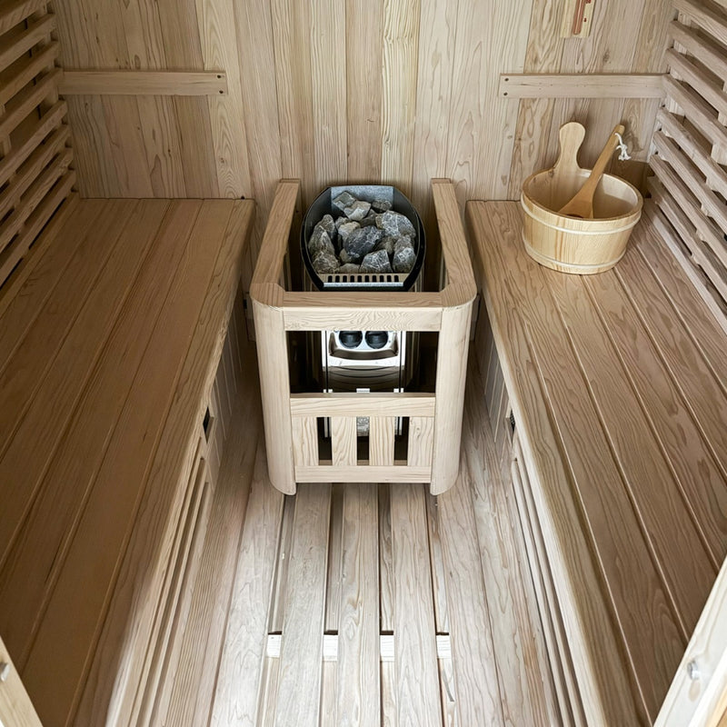 Insignia 2–3 Person Outdoor Hybrid Barrel Sauna