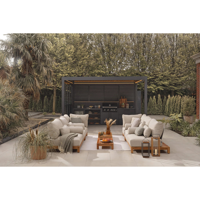 Suns Lifestyle Luxe Electric Retractable Roof LED Pergola - Various Sizes