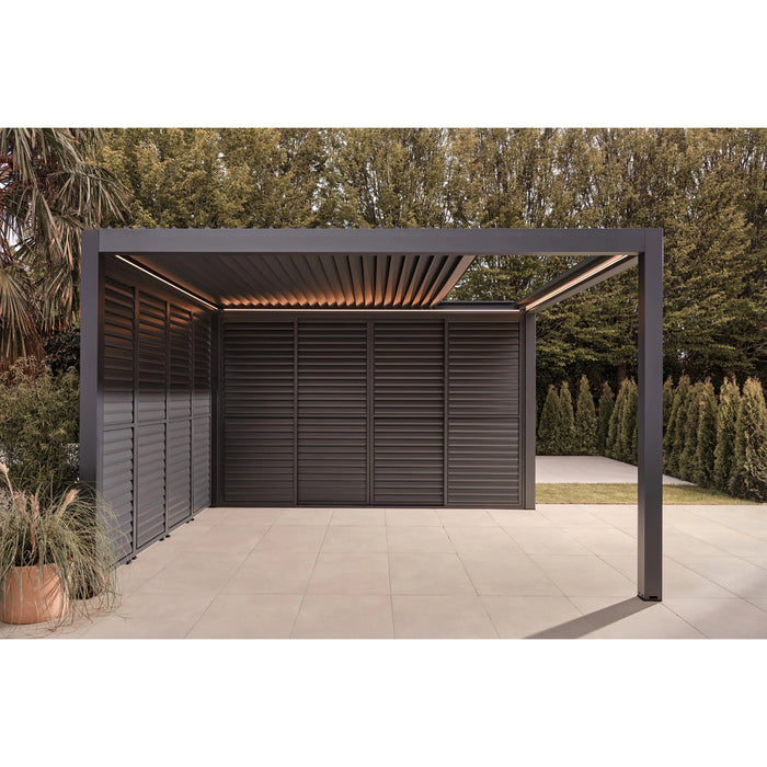 Suns Lifestyle Luxe Electric Retractable Roof LED Pergola - Various Sizes