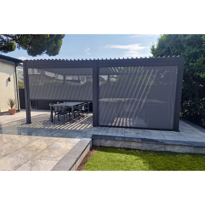 Suns Lifestyle Positano Manual Louvered Roof LED Pergola - Various Sizes