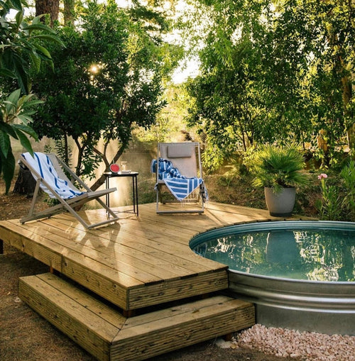 Relax and Recover in a Luxurious Horse Trough Jacuzzi