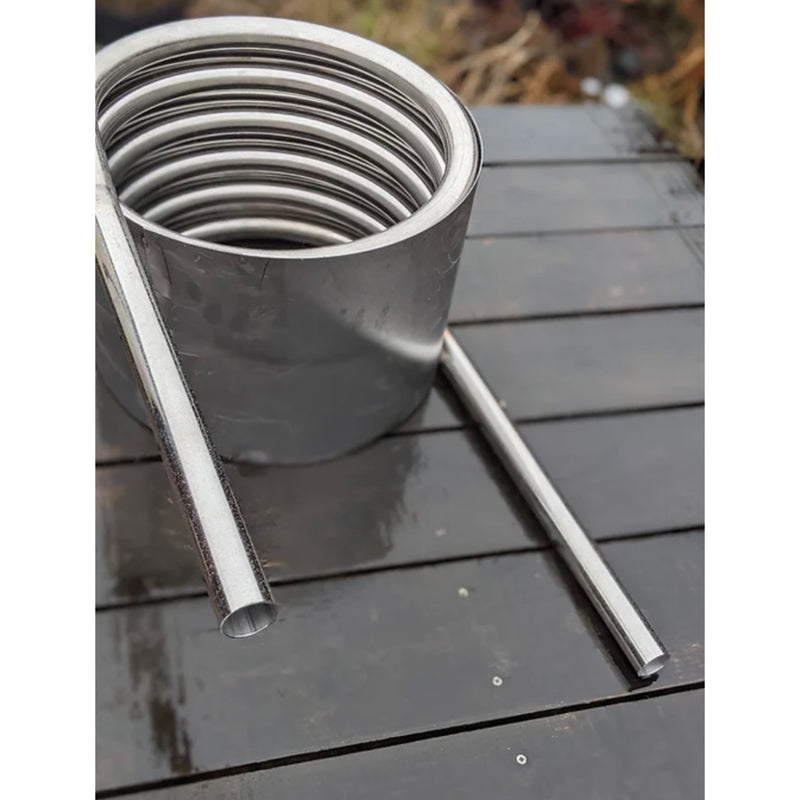 Hastings 4ft Oval Stock Tank and Wood Fired Coil Heater Kit