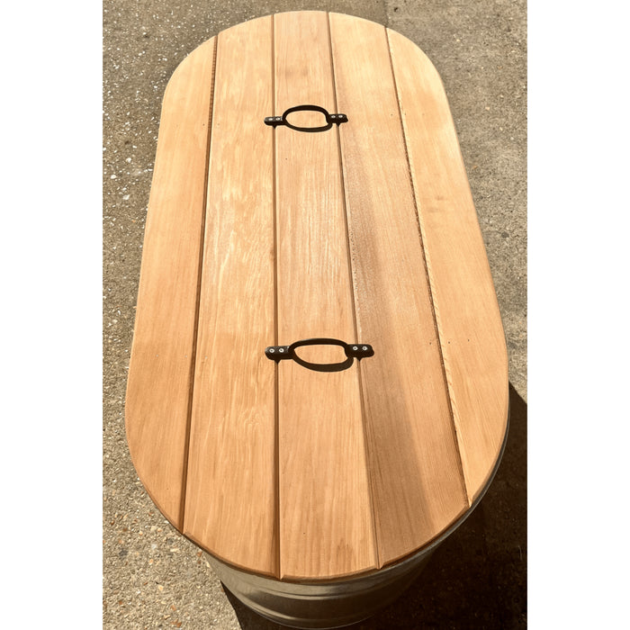 Tub Tanks 7ft Oval Cedar Lid