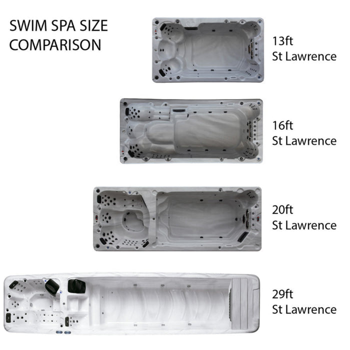 Canadian Spa Company 20ft Dual Temperature Swim Spa 15HP-Jet - XSport