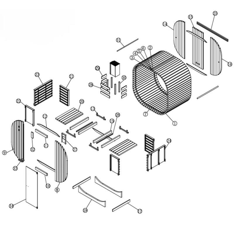 Canadian Spa Outdoor Oval Sauna Build and Set-Up