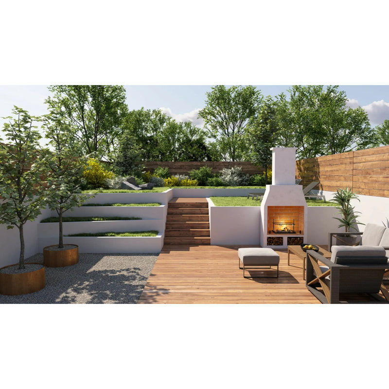 Schiedel Volcanic Garden Fireplace Barbecue Medium 950